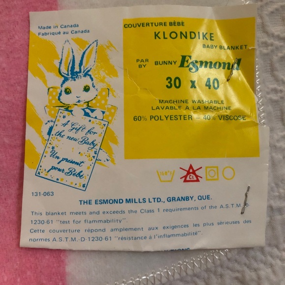 ✨NWT✨ Super Soft & Cuddly Vintage Baby Blanket - Picture 3 of 6